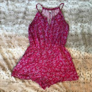 Old Navy Fuchsia Floral Romper